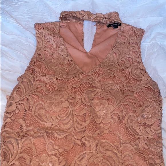 forever 21 collared lace blush dress - Picture 1 of 2